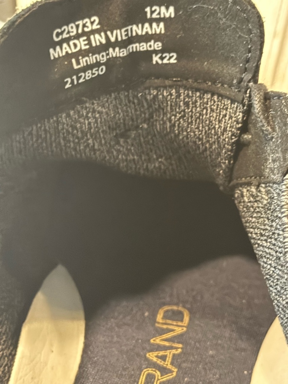 Size 12 Cole Haan - Men's Casual Knit Lace-Up Shoes - Charcoal Gray - Picture 8 of 8